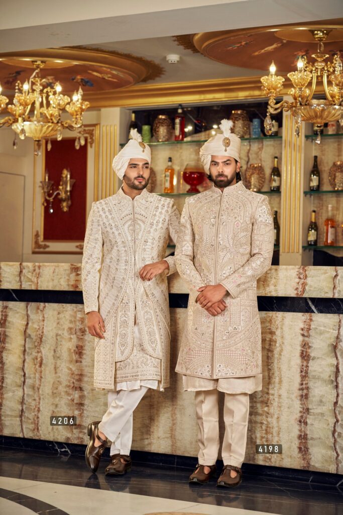 The Imperial Heritage Twin Sherwani Collection – Crafted for Modern Maharajas