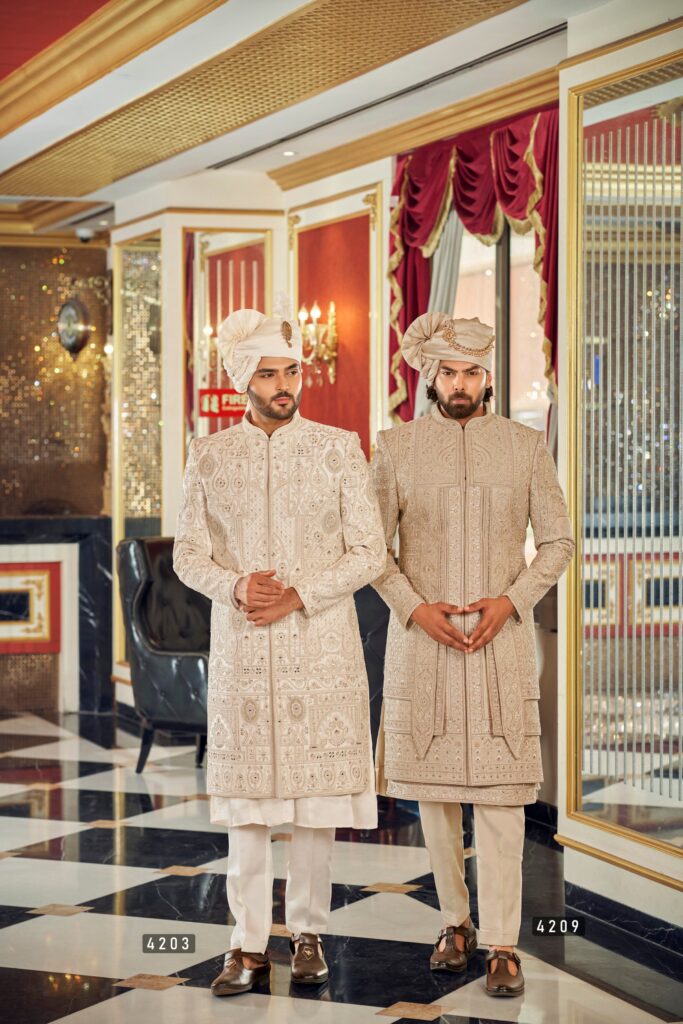 Dynasty of Elegance – The Ultimate Groom Sherwani Pair