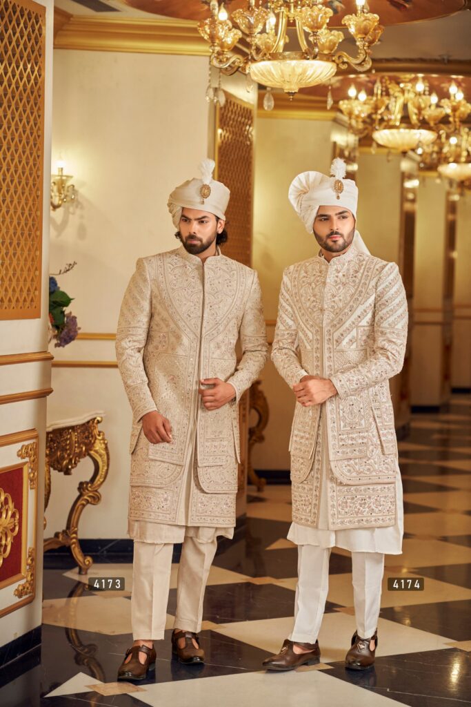 Royal Crest Sherwani – A Statement of Grandeur