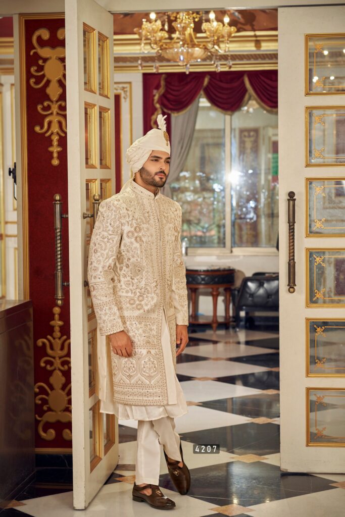 The Royal Threshold Sherwani – Crafted for Memorable Entrances