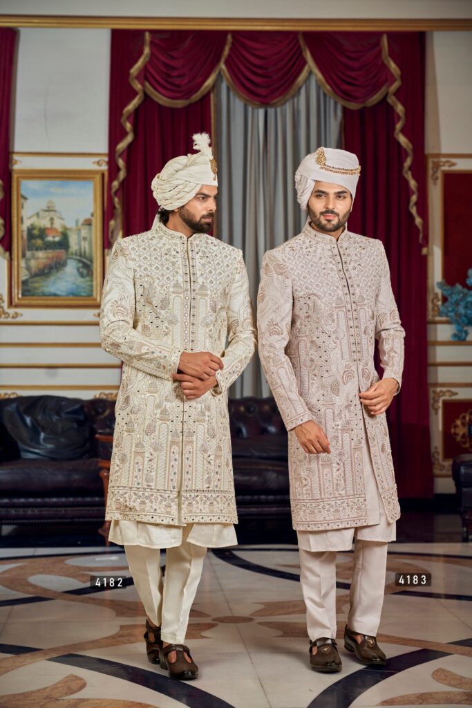 The Palace Heritage Twin Sherwani Collection – Inspired by the Grandeur of Royal Courts