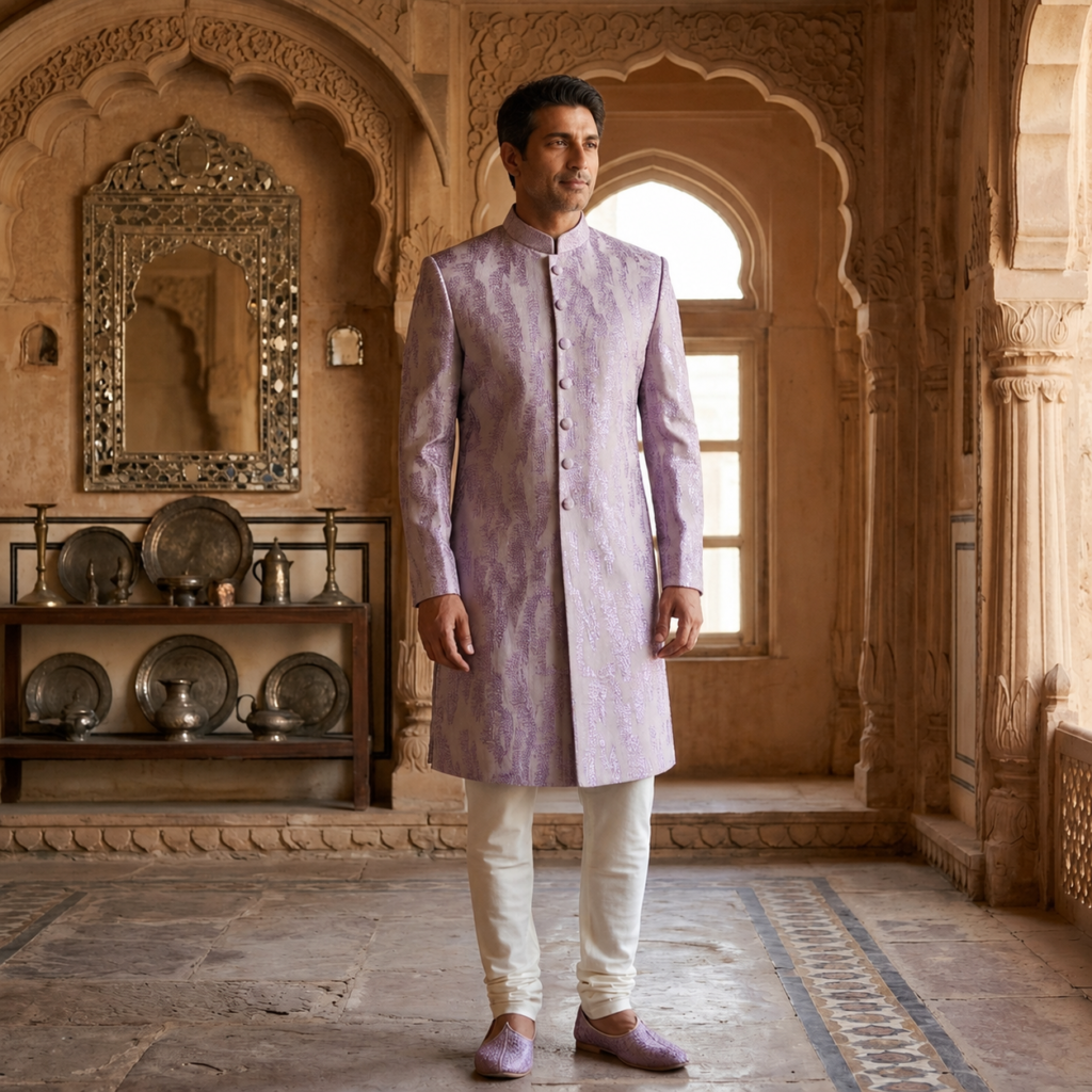 Royal Lavender Indo-Western – Modern Elegance for Regal Celebrations