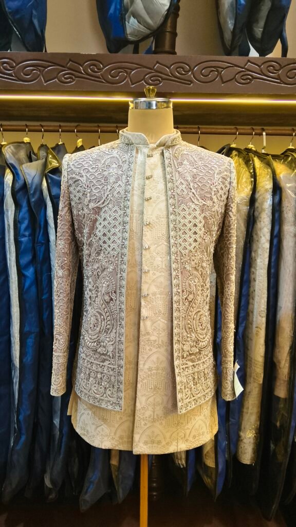 Dusty Rose Embroidered Indo-Western