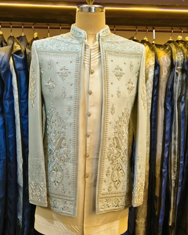 Ice Blue Indo-Western