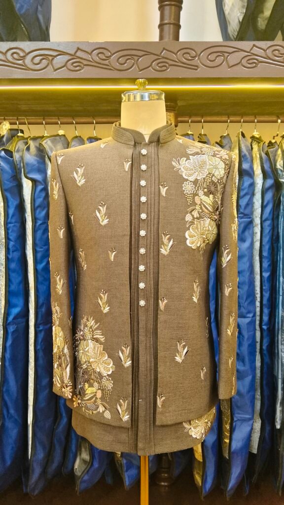 taupe-brown Indo-Western