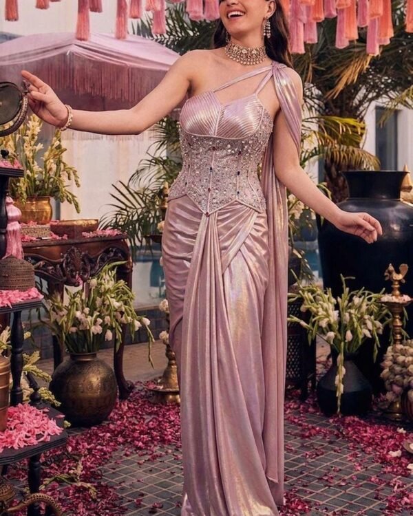 Blush Rose Draped Saree