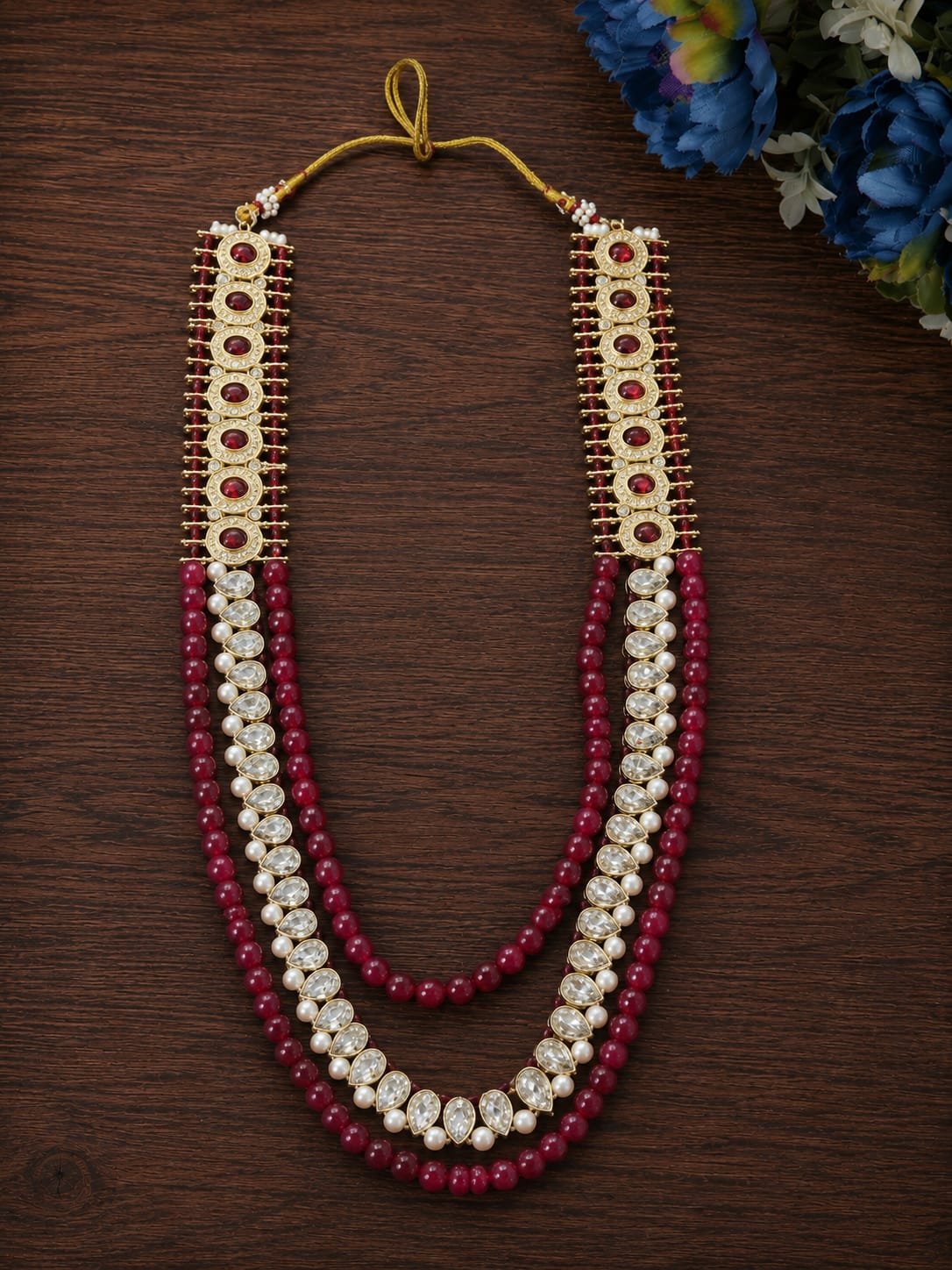 Royal Ruby Pearl Rani Haar