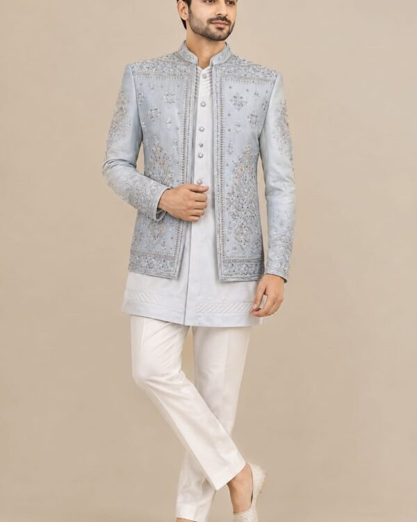 Ice Blue Indo-Western