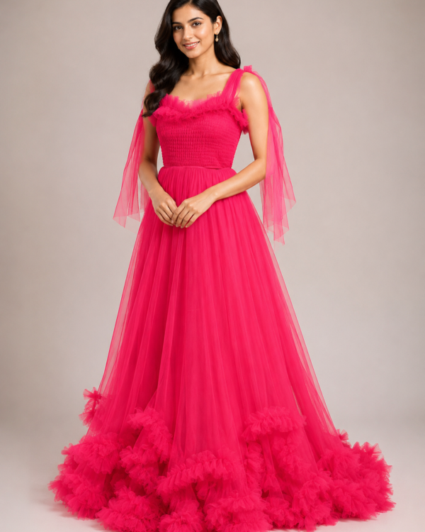 Fuchsia Pink Gown