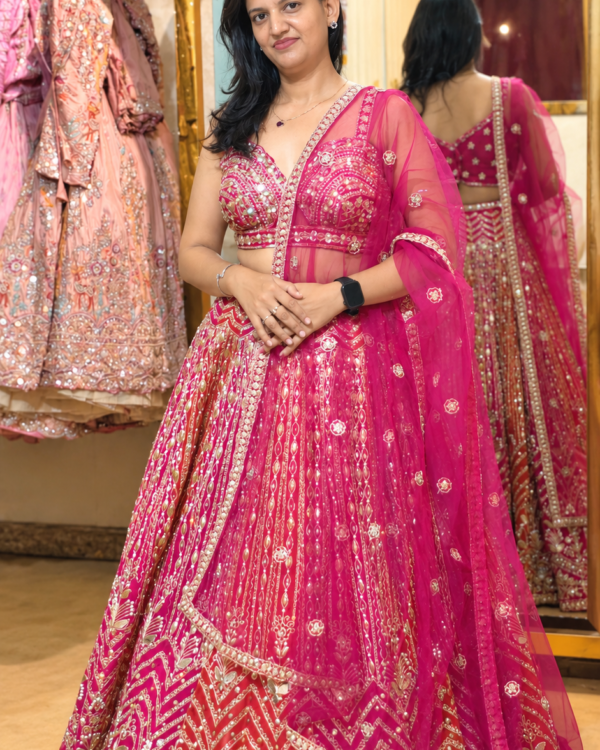 Crimson Zari Royale Lehenga