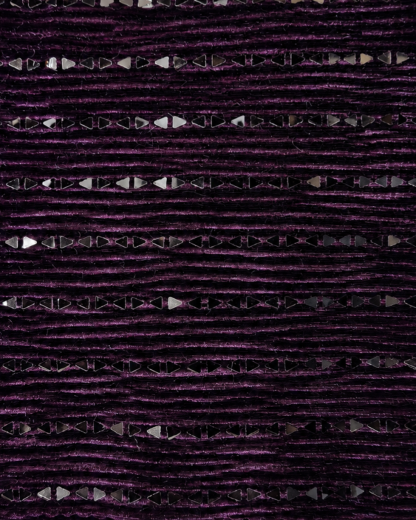 Purple geometric embellishments Fabric