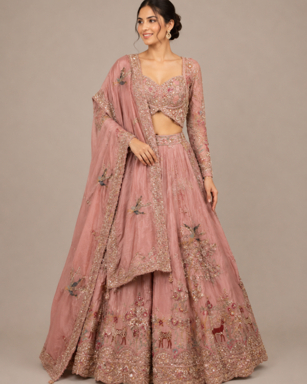 Rosewood Pink Lehenga