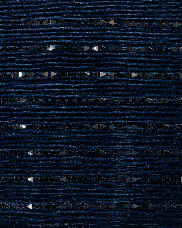 Midnight Sapphire Blue geometric embellishments Fabric