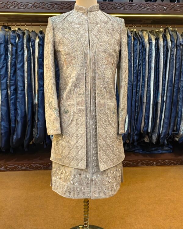 Copper Embroidered Sherwani
