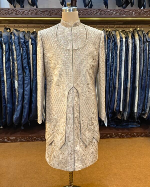 Copper Gold Embroidered Sherwani