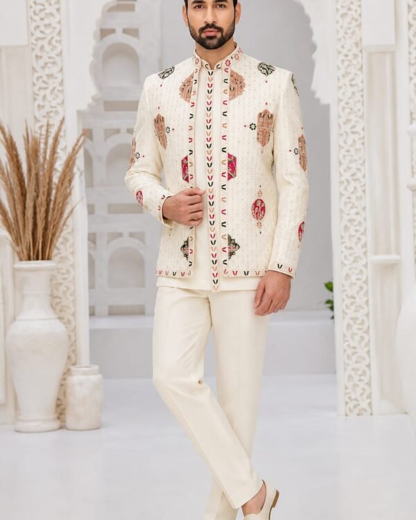 Ivory Heritage – Embroidered Indo-Western