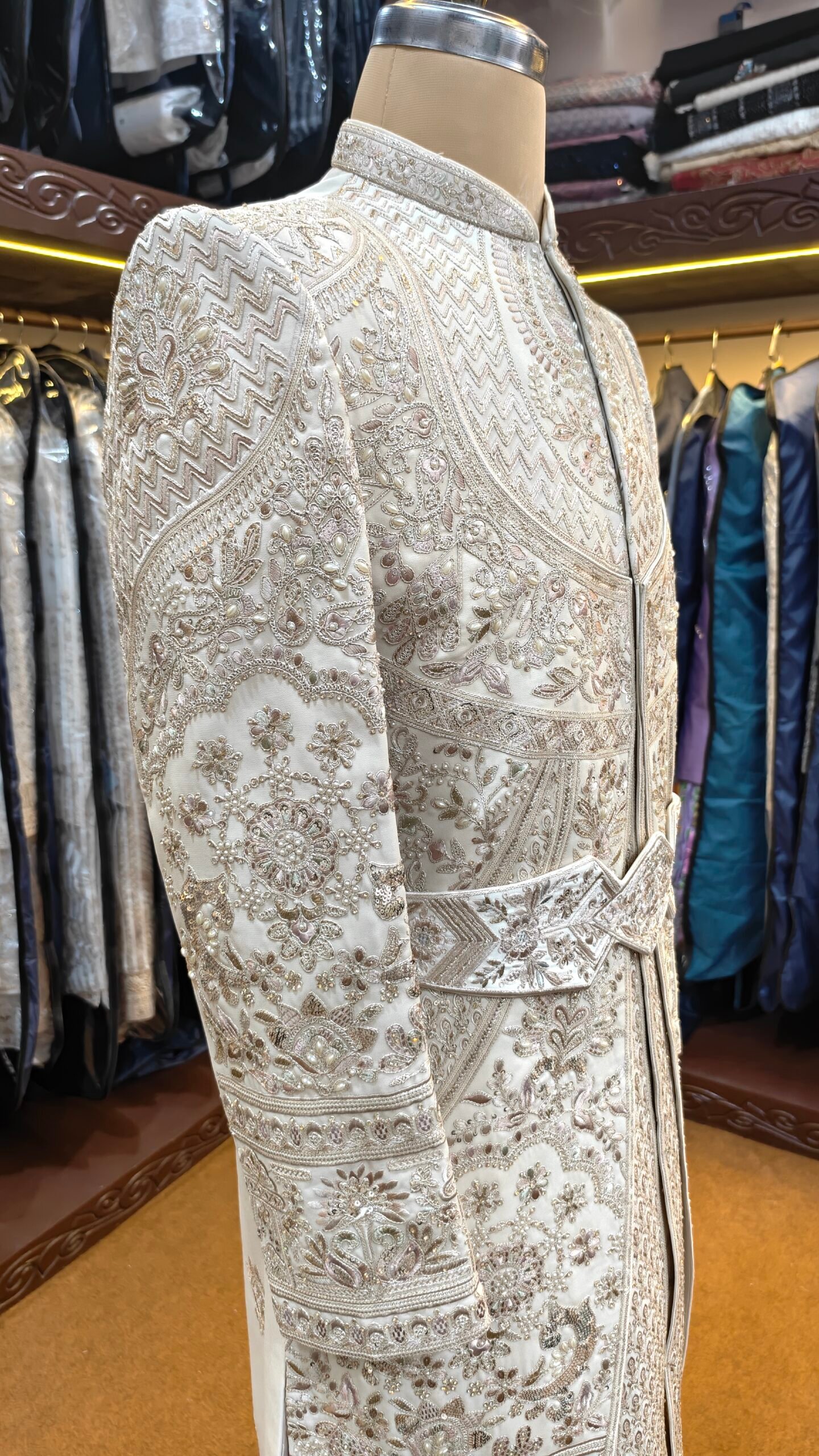 The Imperial Ivory Heritage Sherwani - Image 4