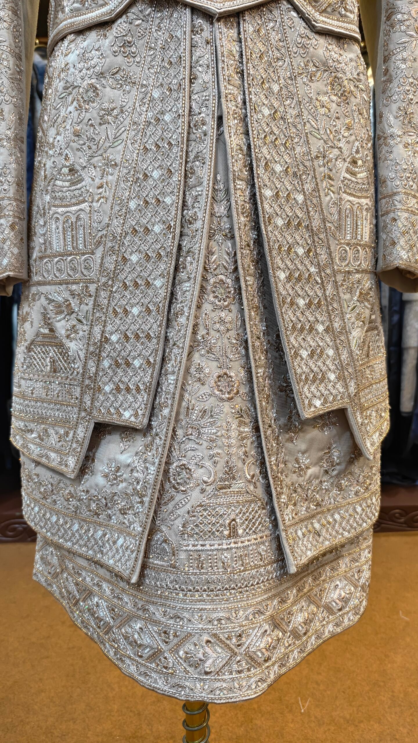 The Imperial Ivory Zardozi Sherwani - Image 4