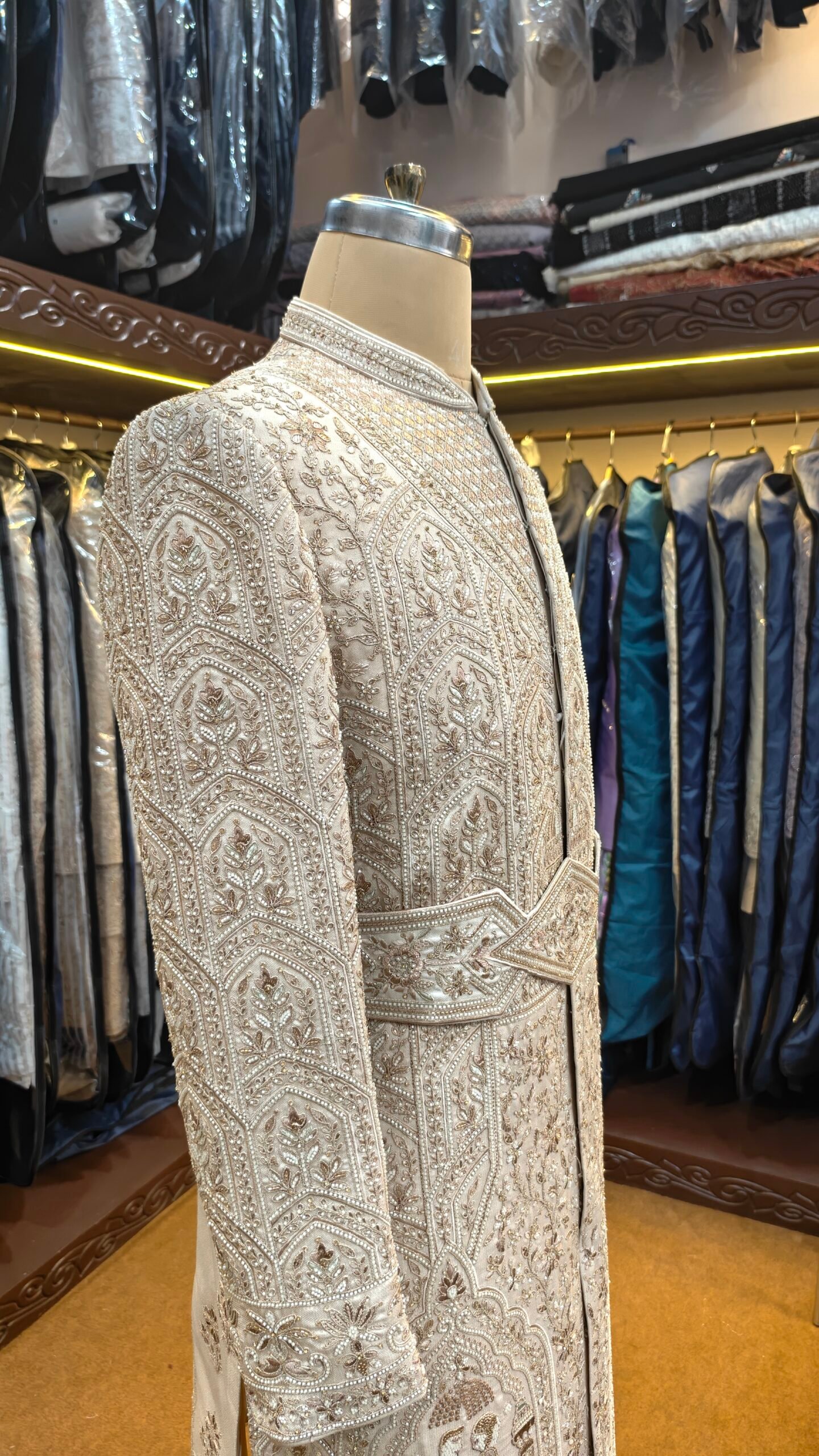 The Imperial Ivory Heritage Sherwani - Image 4