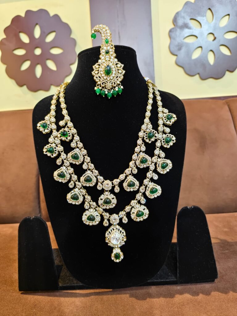 Royal Dark Green Groom Mala Set
